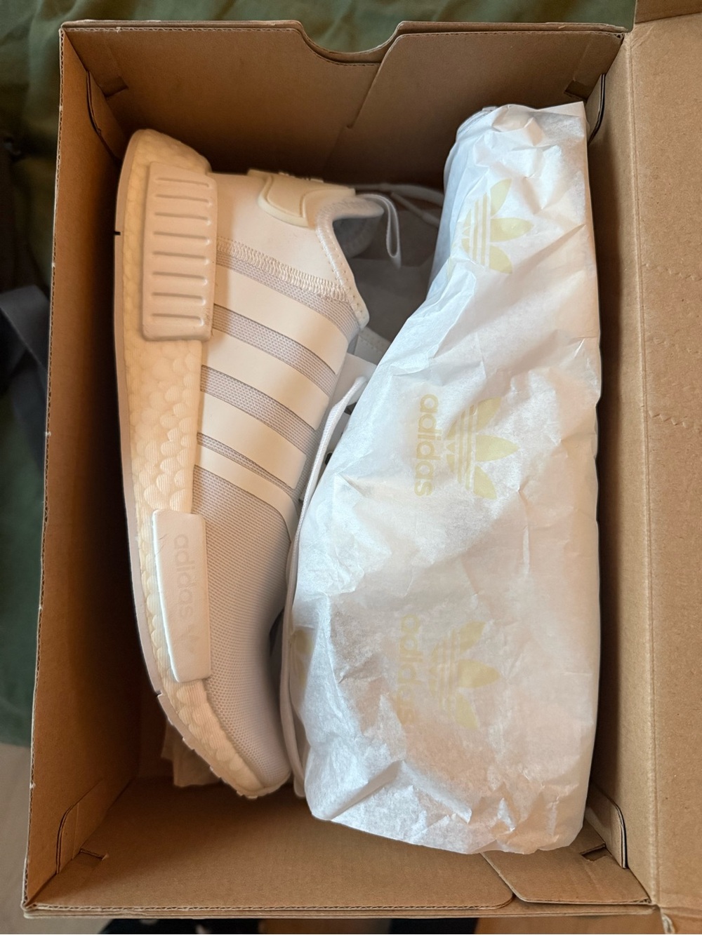 adidas White Low-Top NMD Runner Sneakers